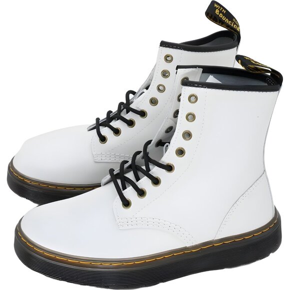 Dr. Martens Zavala White Combat Boot Women's US 7 - Picture 2 of 6